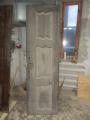 Stav
kazetových dveří před restaurováním. Inlaid door before restoration.