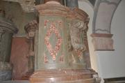 Restaurátoři oživili barevnost mramorů na
hlavním oltáři. Experts renewed the color of the marble on the main altar.